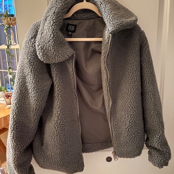 BDG Teddy Green Fleece Jacket - Picture 7 of 7